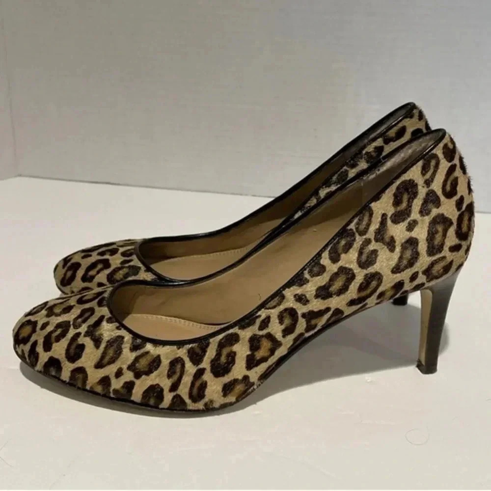 Banana Republic Calf Hair Leopard Ivonne Pumps Sz 6